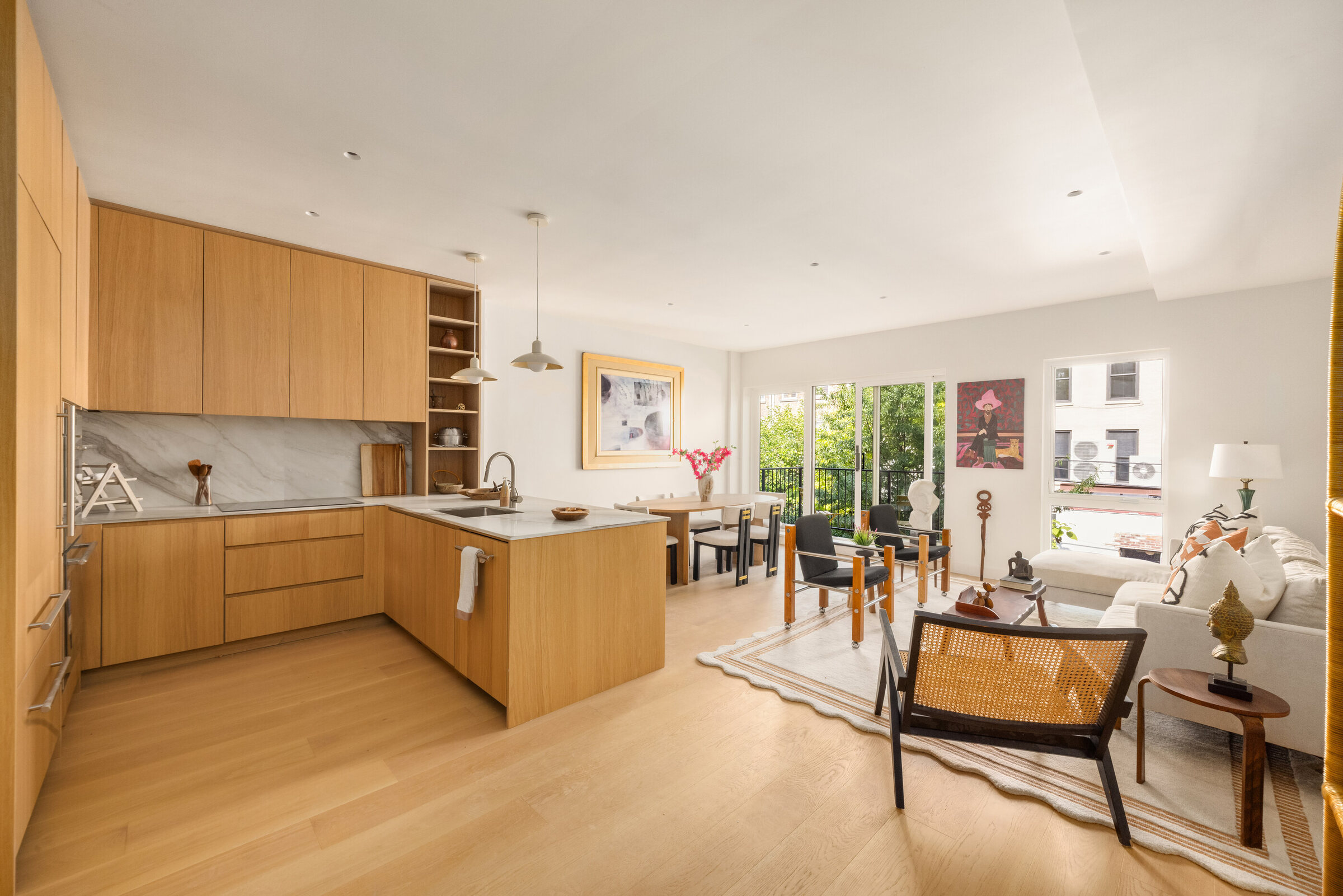 Open kitchen and living room at 591 10th Street